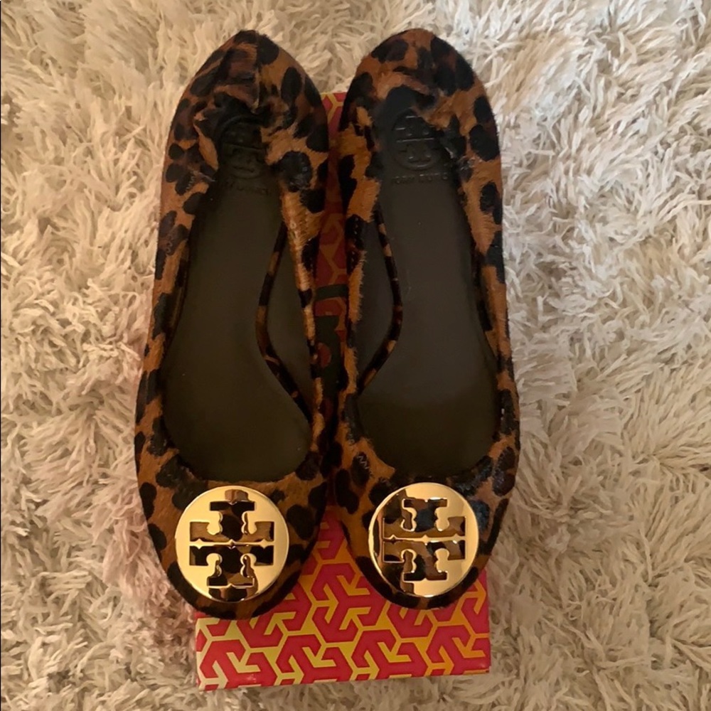 Tory Burch Reva Leopard Ballerina Flat
